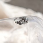 Sterling Silver Claddagh Toe Ring (TR-1043)