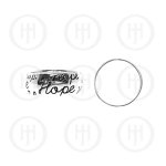 Silver Band Ring, Assorted Tiffany Inspired Rhodium Plated 'Hope' Ring (R-1004)