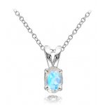 Mother and Child January Birthstone Pendant (P-1368-JAN)