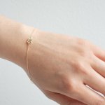 10K Yellow Gold Clover Bracelet (GB-10-1124)