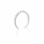 Sterling Silver Chunky Twisted Rope Open Bangle (IB-1104)