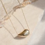 Sterling Silver Chunky 25mm Tear Drop Necklace (N-1569)