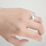 Sterling Silver Chunky Dome Ring (R-1640)