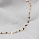 10K Yellow Gold Fancy Buckle Chain Anklet 1.8mm (G-ANK-10-1008)