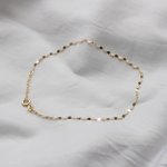 10K Yellow Gold Fancy Buckle Chain Anklet 1.8mm (G-ANK-10-1008)