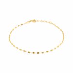 10K Yellow Gold Fancy Buckle Chain Anklet 1.8mm (G-ANK-10-1008)