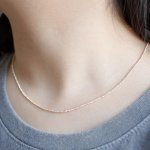 10K Yellow Gold Diamond Cut Ball Necklace 1.5mm (GC-10-1123)