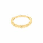 Sterling Silver Gold Vermeil Bubble Ring (R-1643)