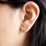 Sterling Silver Dragonfly Stud Earrings (ST-1654)