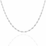 Sterling Silver Gold Plated Twisted Magic Choker (CH-1014)