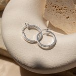 Sterling Silver Classic 18mm Hoops Earrings (HP-1106)