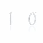 Sterling Silver Classic 18mm Hoops Earrings (HP-1106)