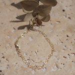 10K Yellow Gold Heart Bracelet 4mm (GB-10-1127)