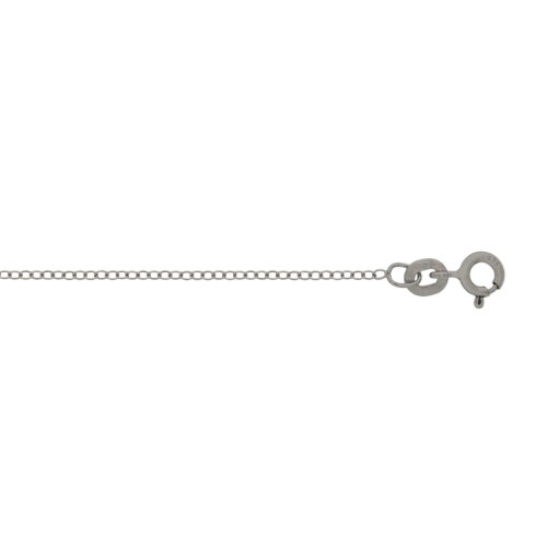 Sterling Silver &#039;Fancy Rolo Chain Rhodium Plated  1mm (ROLO10-RH)