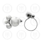Silver Plain Ball Ring 10mm (R-1122)