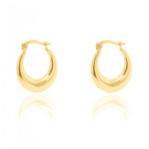 10K Yellow Tapered Huggies Earrings (GHUG-10-1033)