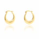 10K Yellow Tapered Huggies Earrings (GHUG-10-1033)