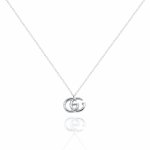 Sterling Silver Designer Inspired Guςςi Necklace (N-1582)