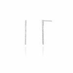 Sterling Silver CZ Tennis Earrings (ER-1374)