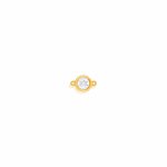 10K Yellow Gold 4MM CZ Bezel Permanent Jewellery Charm (PERM-C-0002)