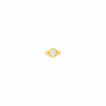 10K Yellow Gold 3MM CZ Bezel Permanent Jewellery Charm (PERM-C-0001)