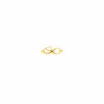 10K Yellow Gold Infinity Heart Permanent Jewellery Charm (PERM-C-0004)