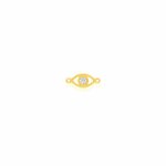 10K Yellow Gold CZ Evil Eye Permanent Jewellery Charm (PERM-C-0005)