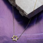 Sterling Silver Star of David Necklace (N-1584)