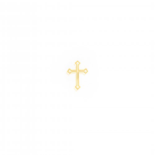 10K Yellow Gold Open Cross Permanent Jewellery Charm (PERM-C-0006)