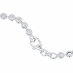 Sterling Silver Rhodium Plated Moon Bead Chain 4mm (CPC-001)