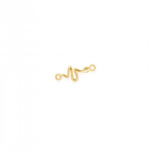 10K Yellow Gold Snake Permanent Jewellery Charm (PERM-C-0012)