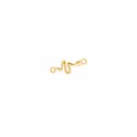 10K Yellow Gold Snake Permanent Jewellery Charm (PERM-C-0012)