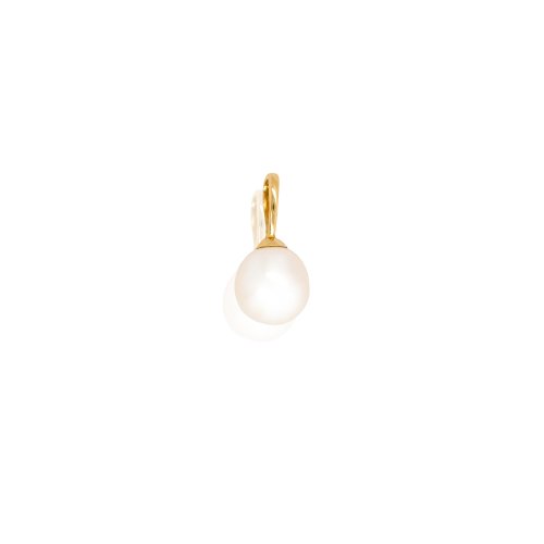 10K Yellow Gold 5mm Fresh Water Pearl Permanent Jewellery Charm (PERM-C-0010)