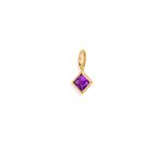 10K Yellow Gold Square Permanent Jewellery Charm (PERM-C-0008)