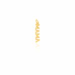 Sterling Silver Gold Vermeil MAMA Charm - Pack of 2 (P-1499)