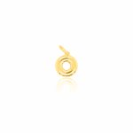 Sterling Silver Gold Vermeil Bubble Letter Charms (P-1513)