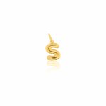 Sterling Silver Gold Vermeil Bubble Letter Charms (P-1513)