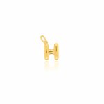 Sterling Silver Gold Vermeil Bubble Letter Charms (P-1513)