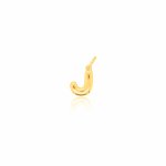 Sterling Silver Gold Vermeil Bubble Letter Charms (P-1513)