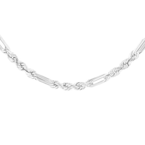 Sterling Silver Figaro Rope Chain 5.5mm (FROPE150)