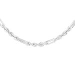 Sterling Silver Figaro Rope Chain 5.5mm (FROPE150)