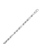 Sterling Silver Figaro Rope Chain 5.5mm (FROPE150)