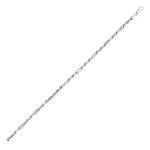 Sterling Silver Figaro Rope Chain 3.6mm (FROPE80)