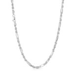 Sterling Silver Figaro Rope Chain 3.6mm (FROPE80)