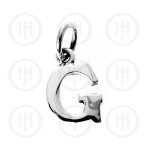 Silver Letter G Alphabet-Number Charm (P-1001-G)