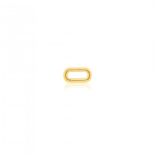 Sterling Silver Gold Vermeil Oval Enhancer (ENC-0005)