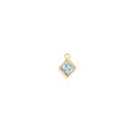 10K Yellow Gold Square Permanent Jewellery Charm (PERM-C-0008)