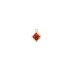 10K Yellow Gold Square Permanent Jewellery Charm (PERM-C-0008)