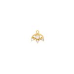 10K Yellow Gold Opal CZ Evil Eye Permanent Jewellery Charm (PERM-C-0009)