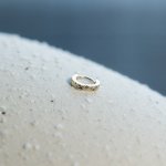 14K Yellow Gold Diamond Cut Helix Single Piece (GE-14-1056)